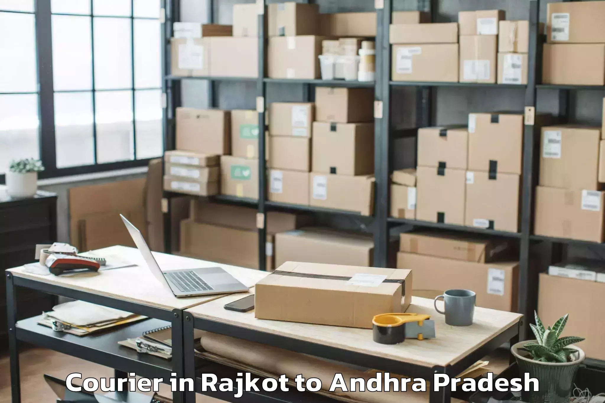 Easy Rajkot to Gudupalle Courier Booking